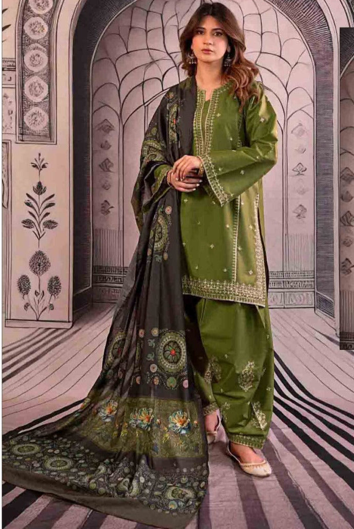 3pc Lawn Heavy Embroidered