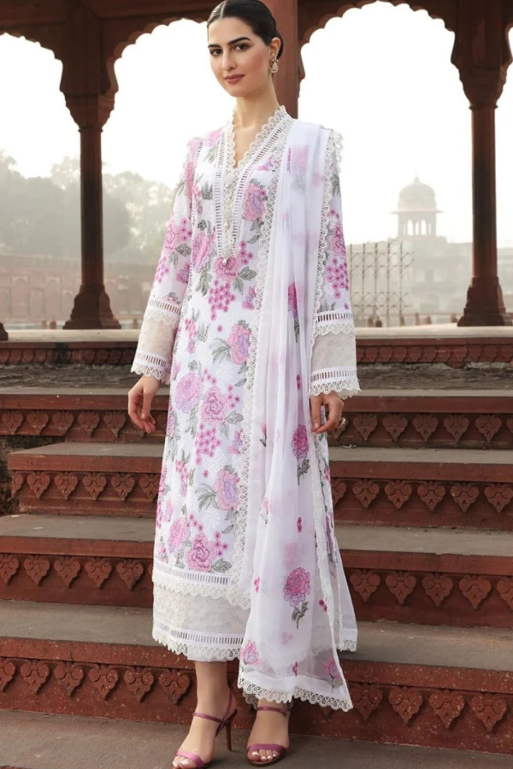 3pc Lawn Heavy Embroidered