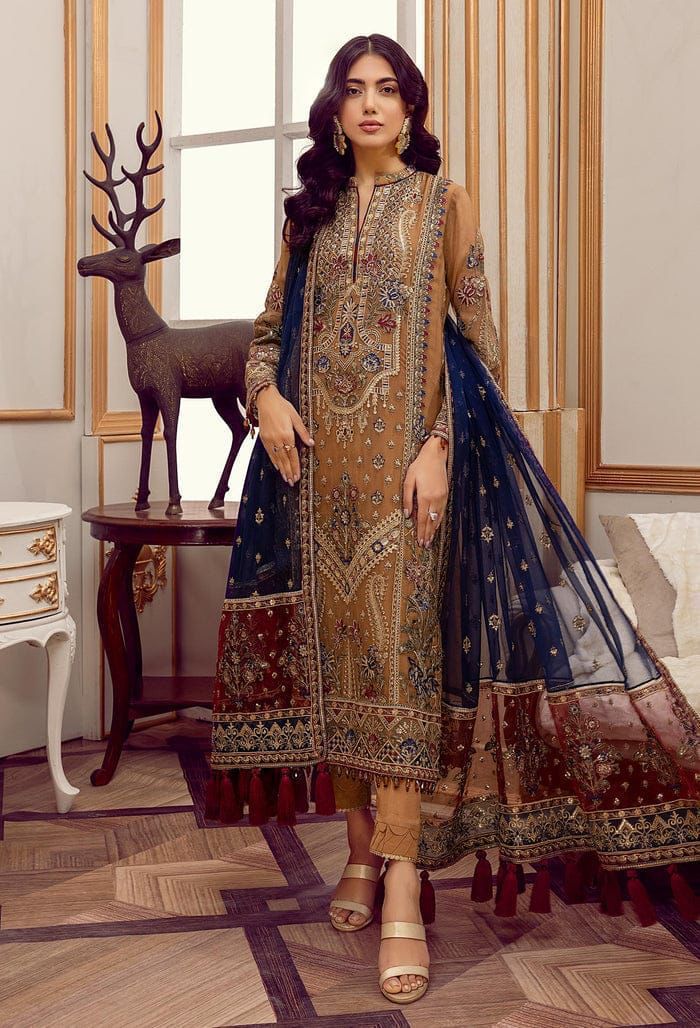 FESTIVE COLLECTION ORGANZA EMBROIDERED SEQUENCE HANDWORK