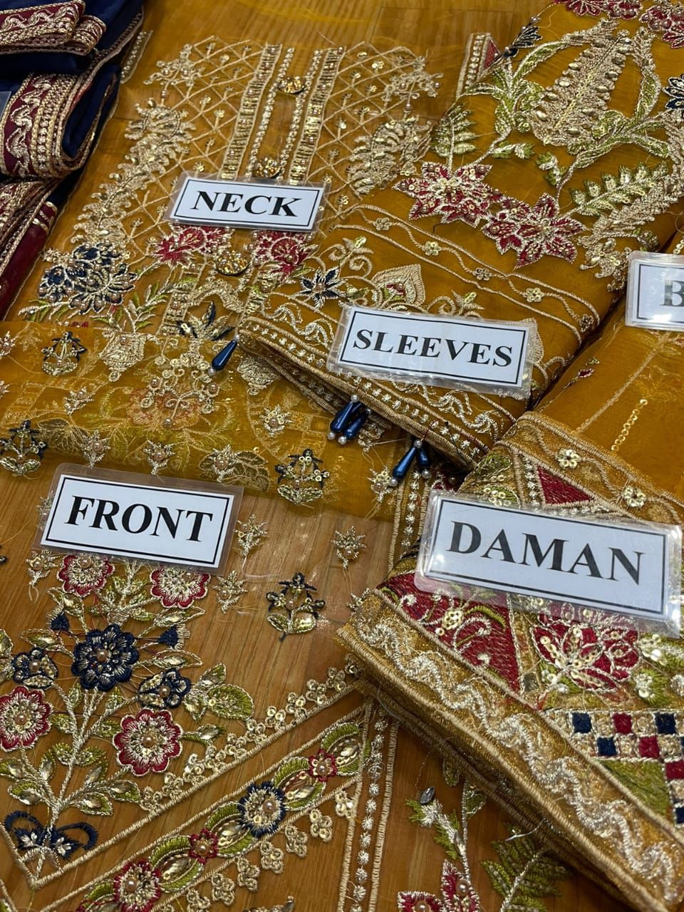 FESTIVE COLLECTION ORGANZA EMBROIDERED SEQUENCE HANDWORK